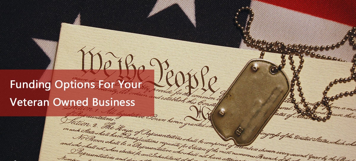 business funding for veterans with image of constitution