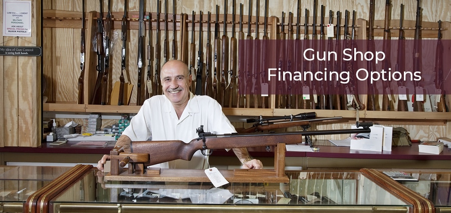 Gun Shop Owner behind counter