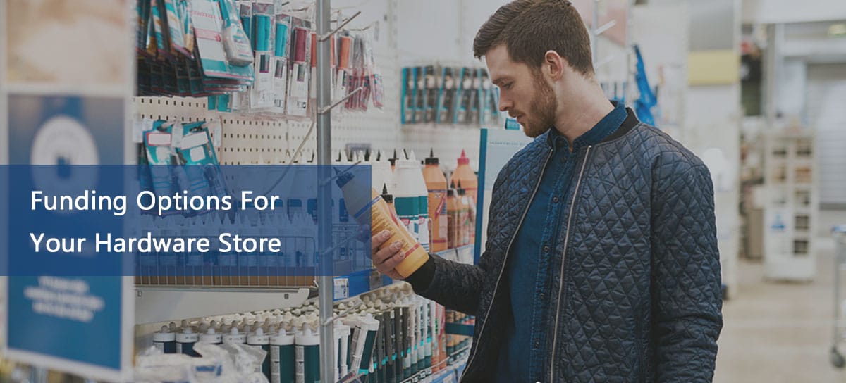 Customer shopping in newly renovated hardware store