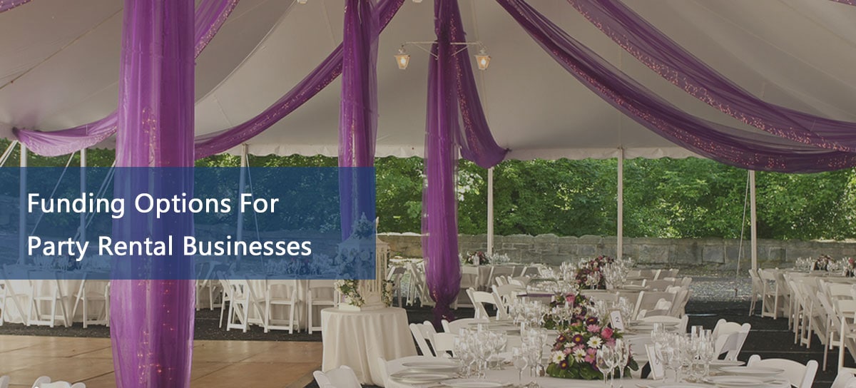 Set up for outdoor wedding thanks to party rental business financing