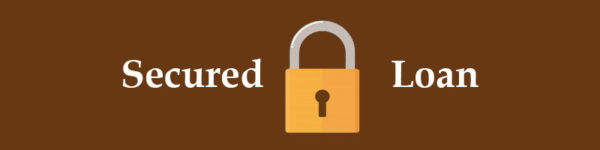 Closed padlocks signifying a secured loan