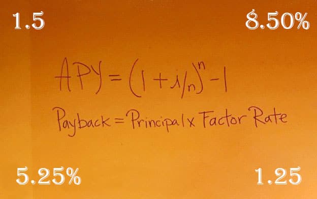 Interest rate vs factor rate