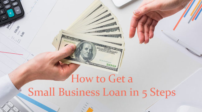 Money exchanging hands for a small business loan